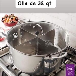 Princess House Silver Cookware 32-Quart Stockpot